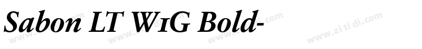 Sabon LT W1G Bold字体转换 Sabon LT W1G Bold字体转换